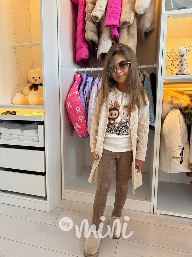 Podzimní dlouhý kardigan vanilla