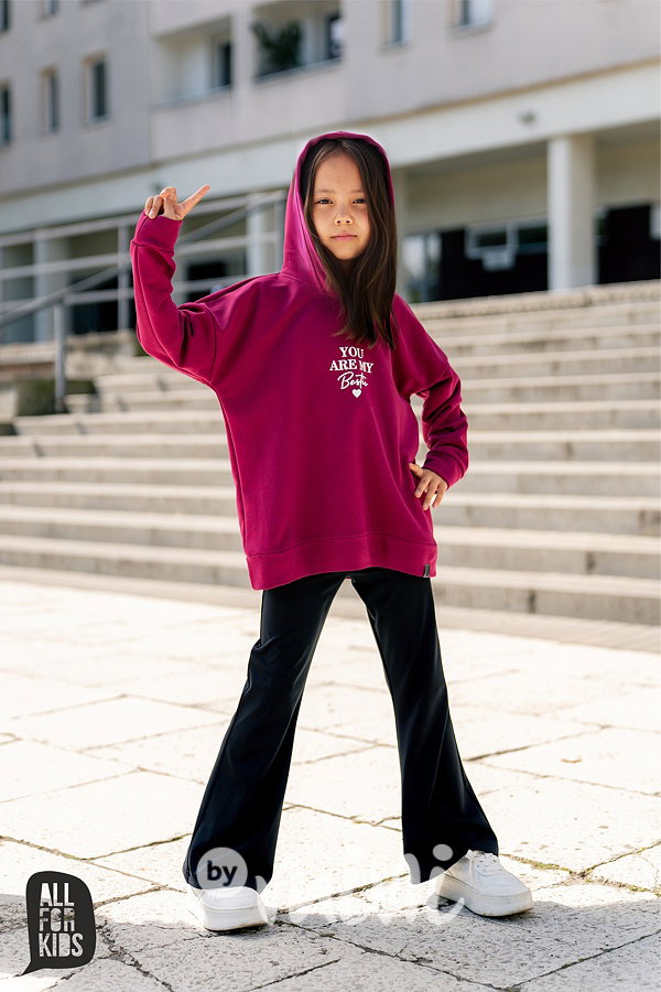 All for kids elastické zvonové legíny black