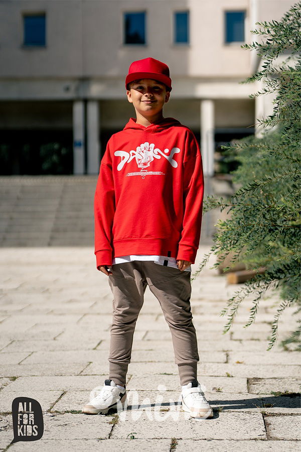 All for kids mikina HAND červená