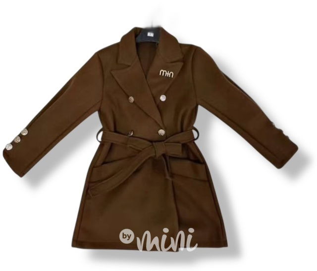 Flaušový kabátek MIA hnědý