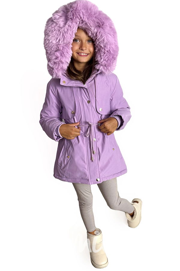 Zimní parka s kožíškem LILA