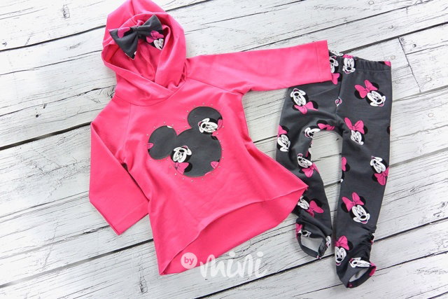 Minnie pink/grey set
