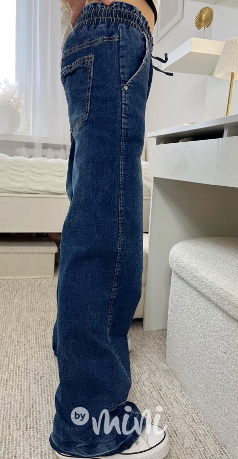 Zateplené volné blue džíny Everything