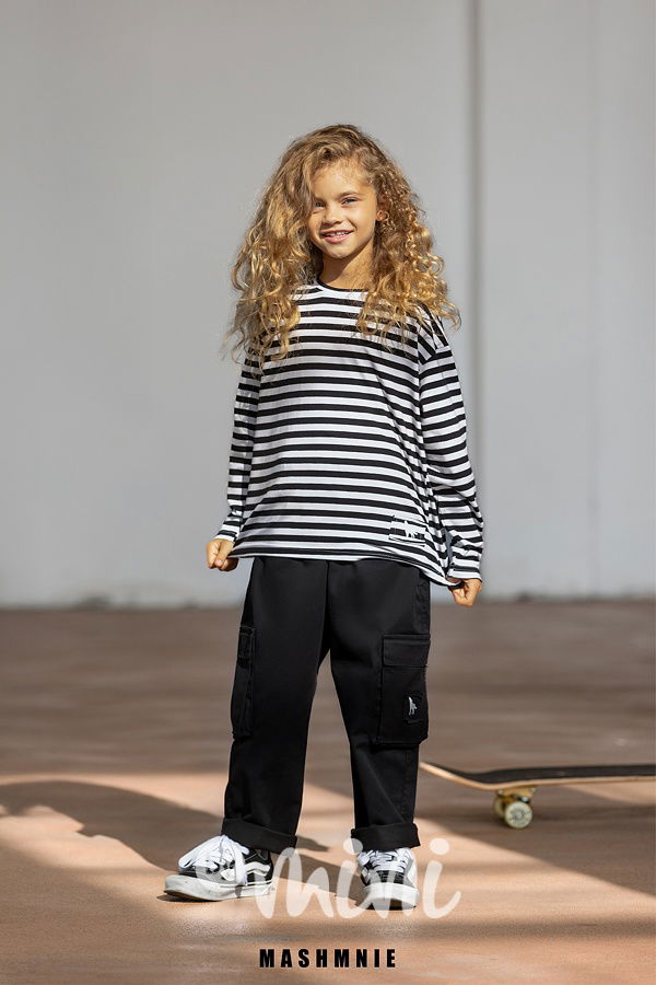 Mash Mnie barrel cargo volné kalhoty černé