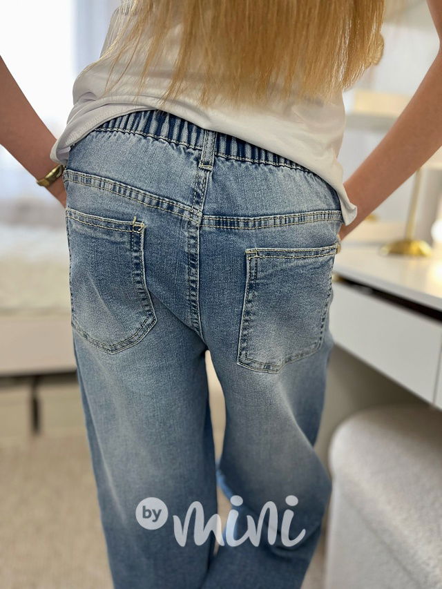 Volné lounge džíny s kamínky