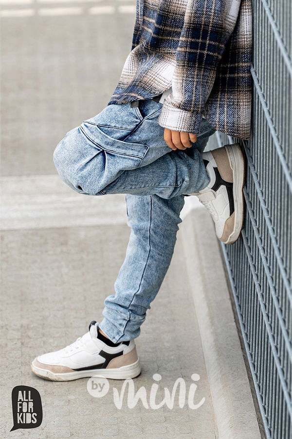 All for kids soft denim kapsáče blue