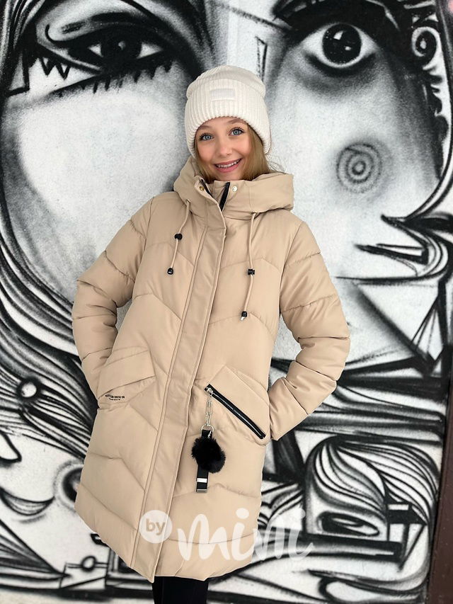 Zimní kabát Lily béžový