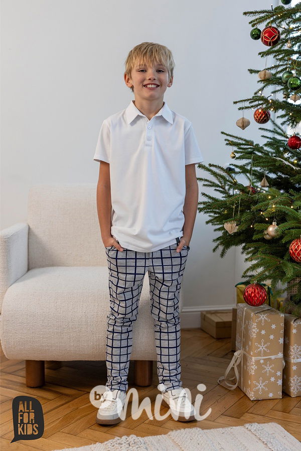 All for kids elegant kalhoty grey/blue