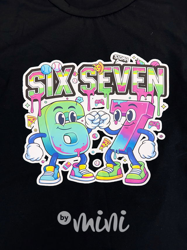 Six Seven triko černé