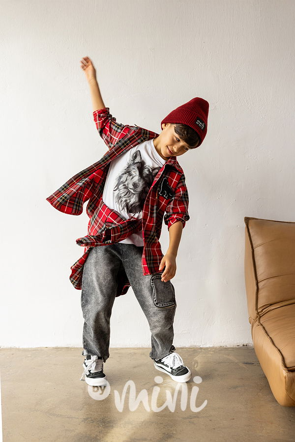 Mash Mnie triko wolf bílé