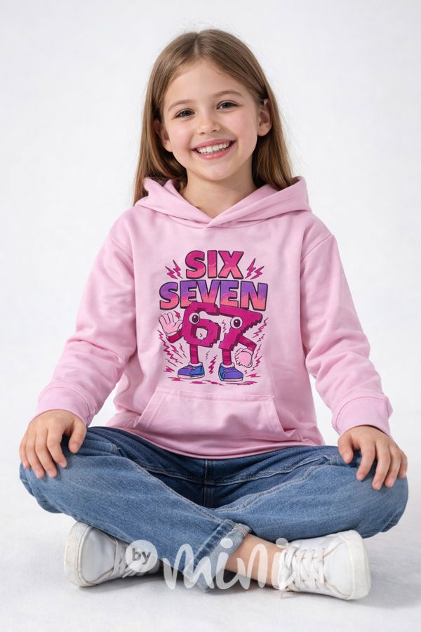 Six Seven mikina růžová