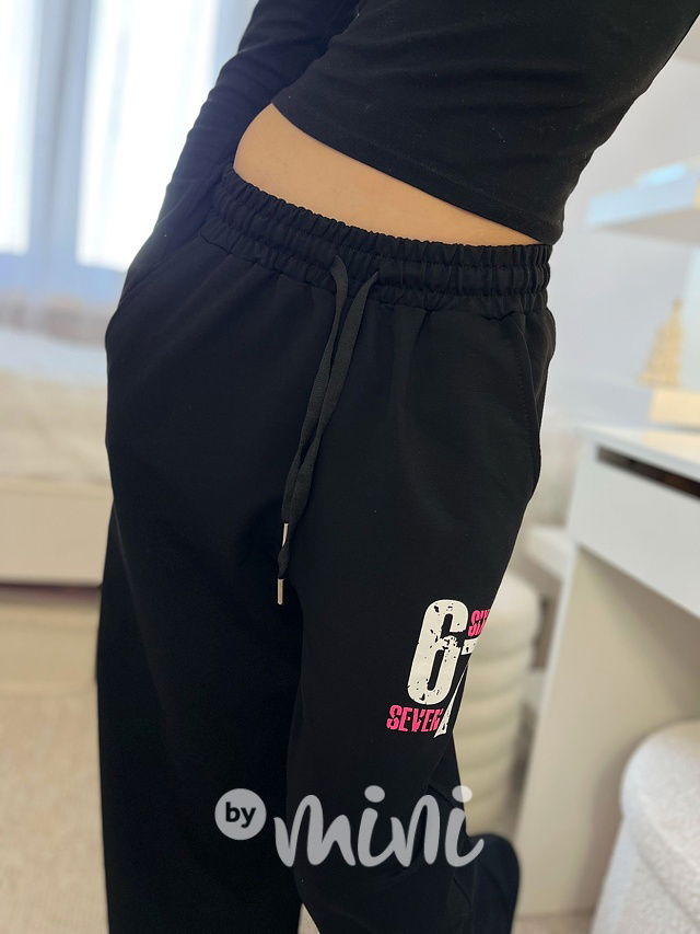 Lounge Six Seven volné tepláky černé