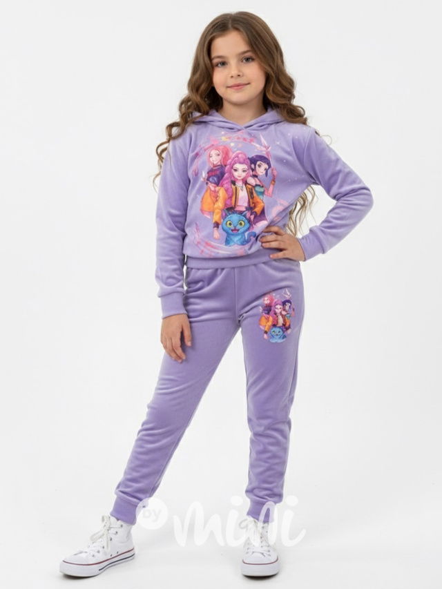 Demon Hunters soft velur souprava MAGIC lila