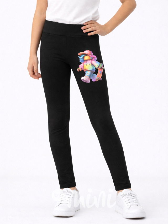 Roblox žebrované legíny černé