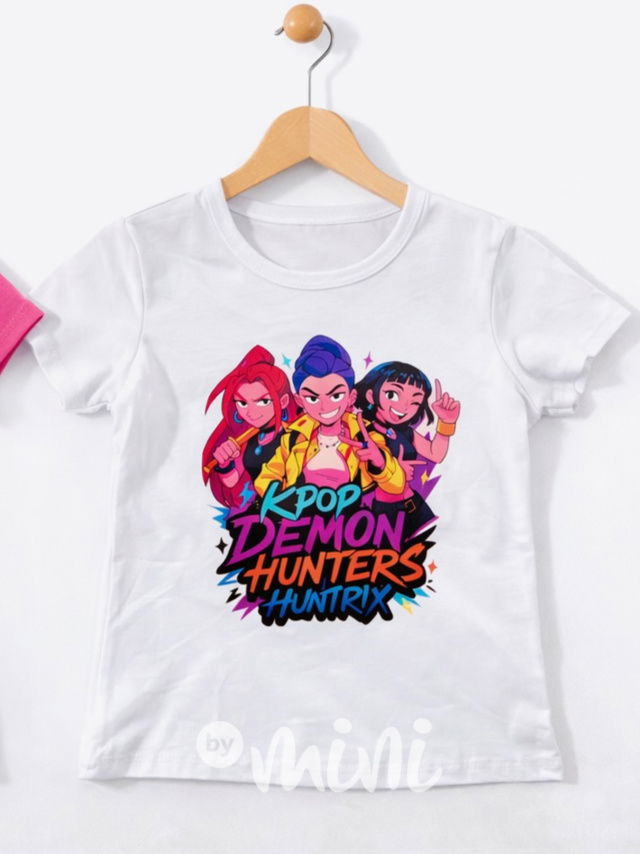 K-Pop Demon Hunters triko bílé