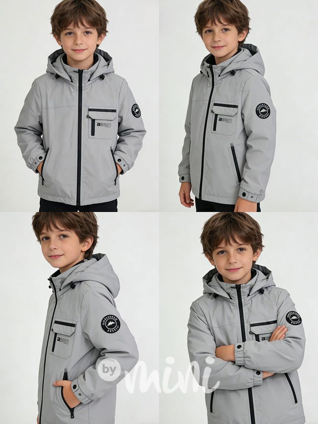 Jarní přechodová sporty bunda stone grey