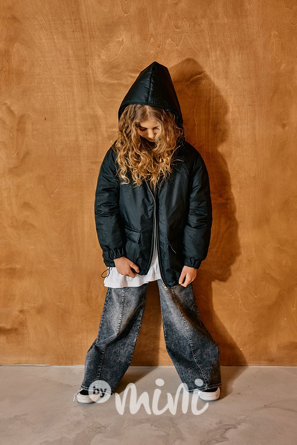 Mash Mnie unisex oversize černá bunda