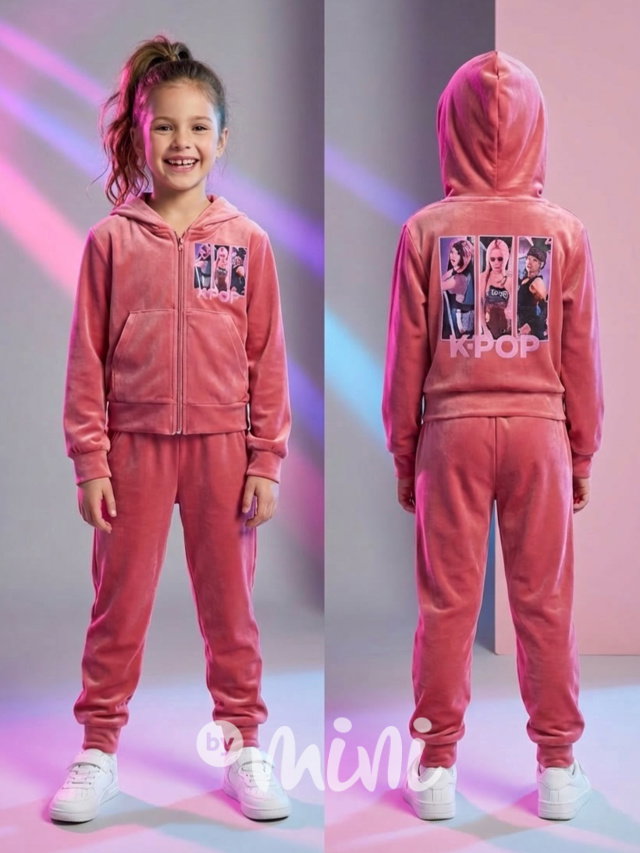 K-Pop soft velur souprava