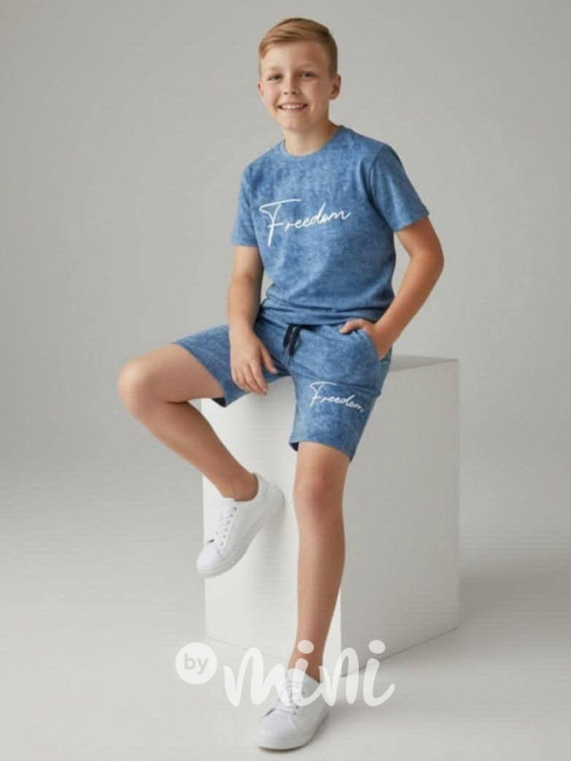 Freedom acid wash set blue