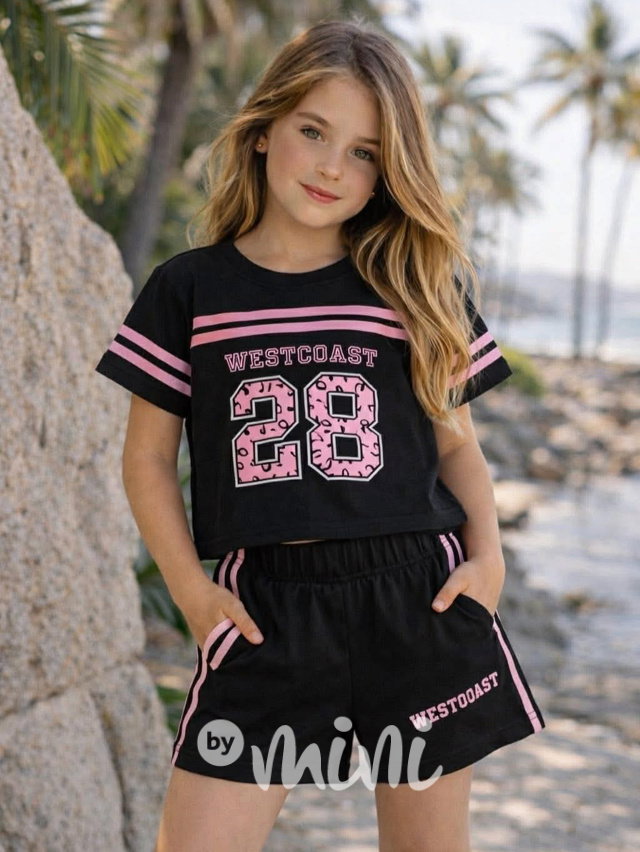 Letní teenage komplet Westcoast black