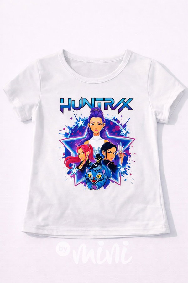 Huntrix triko bílé