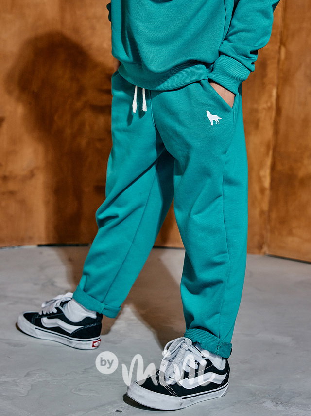 Mash Mnie baggy tepláky WOLF emerald
