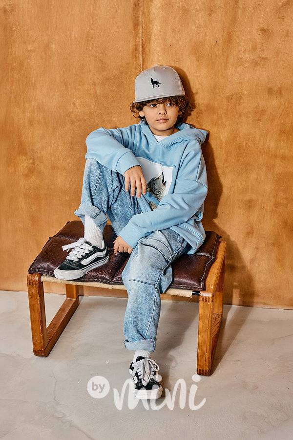 Mash Mnie cargo soft jeansy blue