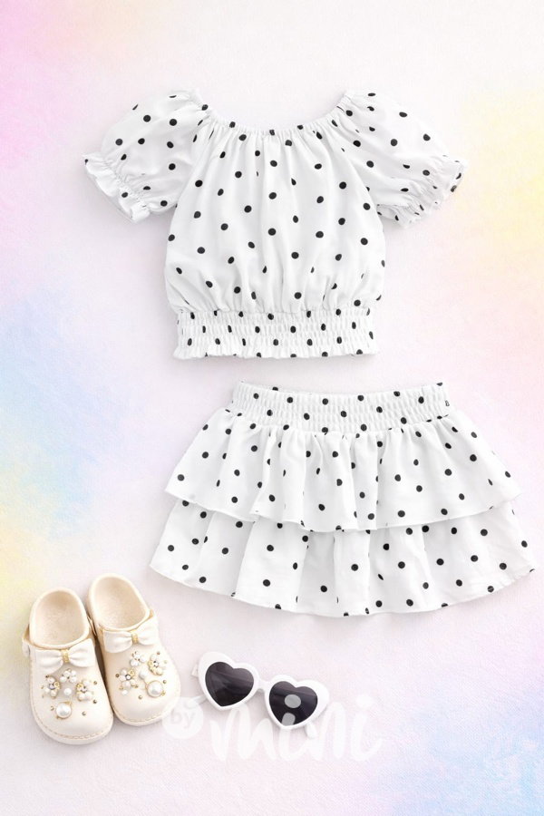 Puntíkatý letní set WHITE