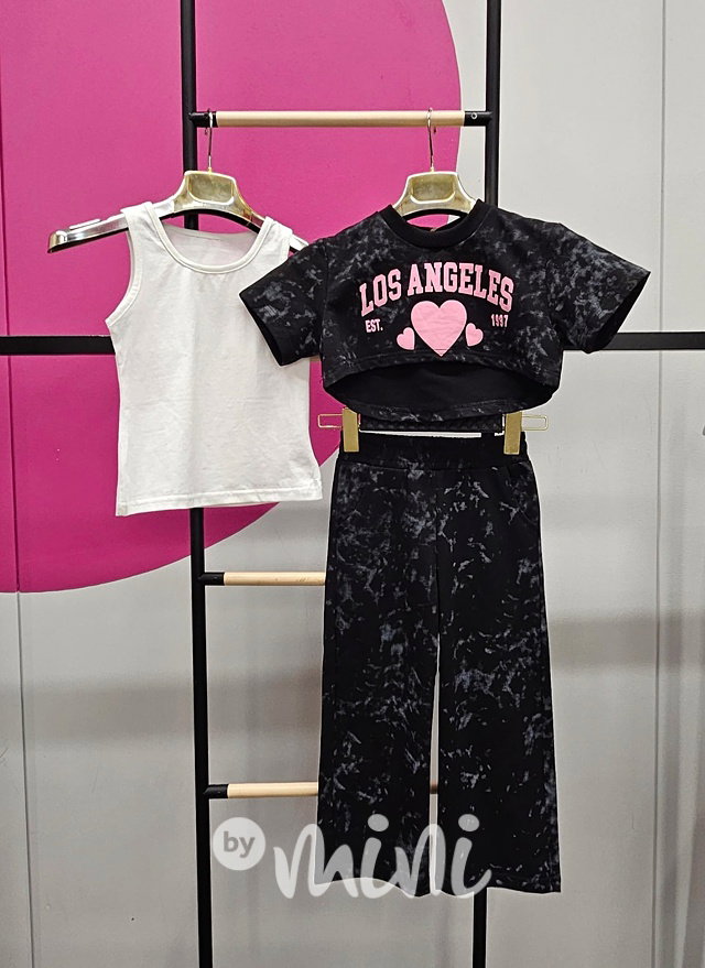 3-dílný komplet Los Angeles black