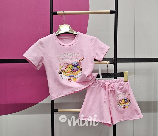 Squishy dumplings letní set pink