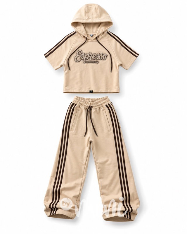 Espresso teenage lounge set s kamínky beige