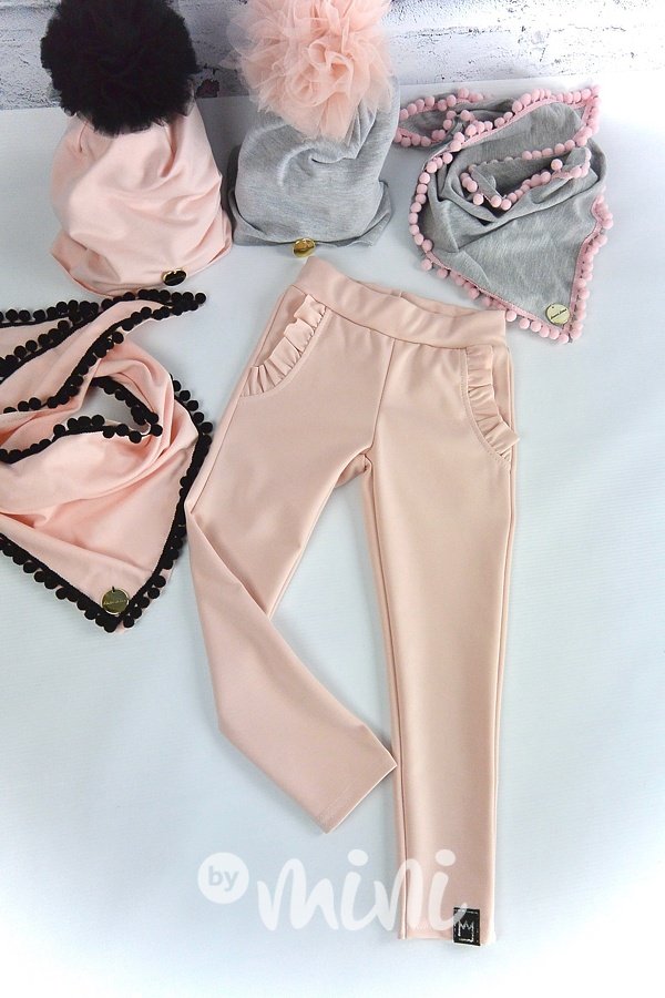 Řasené pink kalhoty