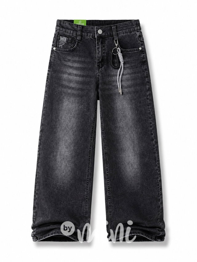 Graphite baggy jeans s karabinou