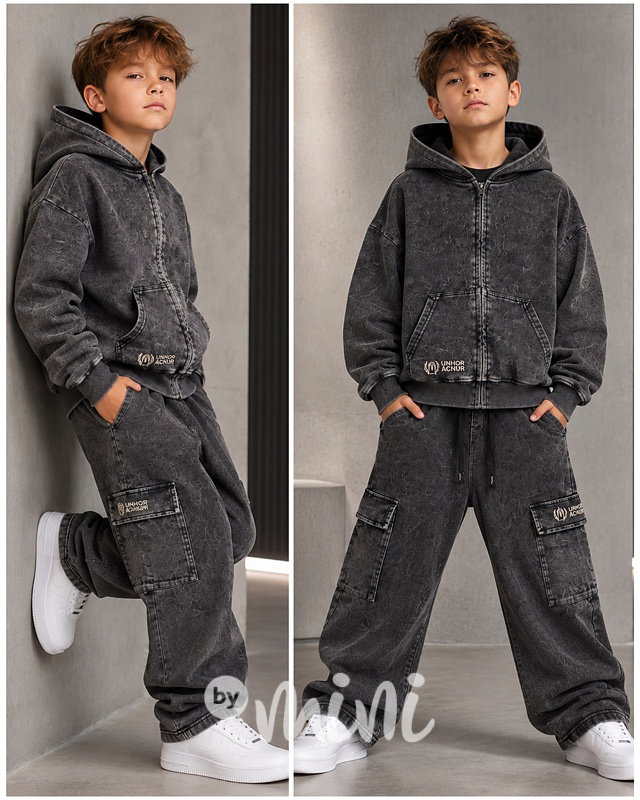 Denim soft cotton souprava