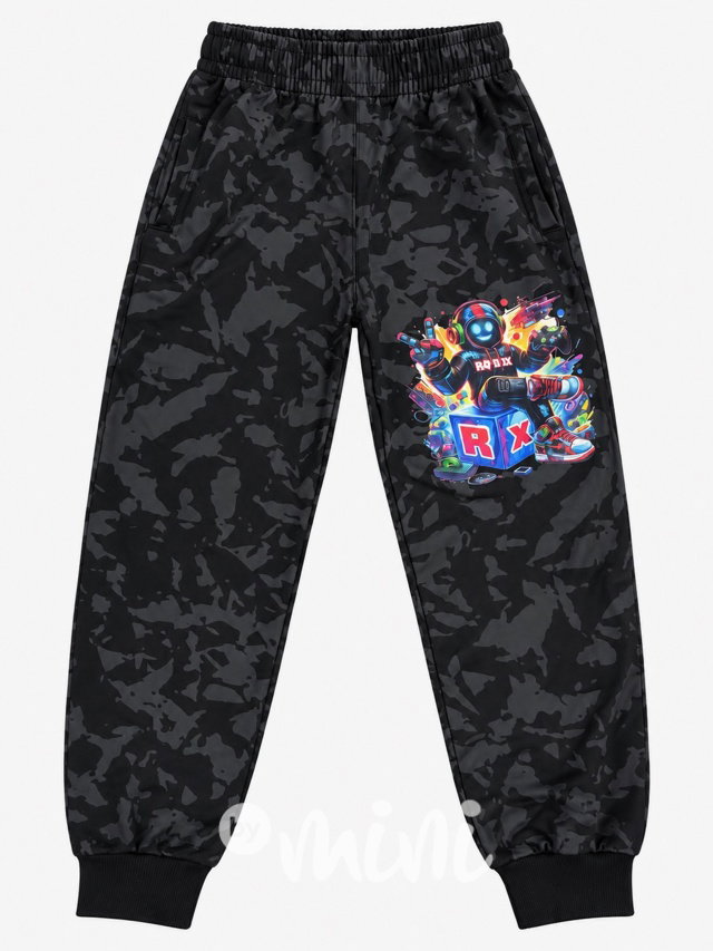 Roblox tepláky - black camo