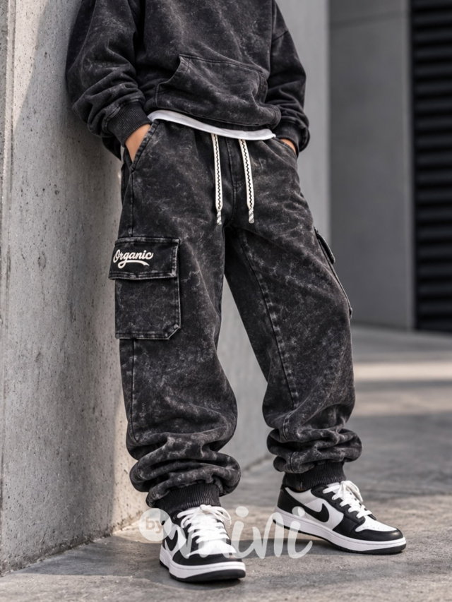 Organic street acid wash baggy