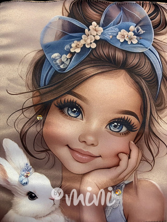 PREMIUM blůzka Bunny Belle s kamínky černá