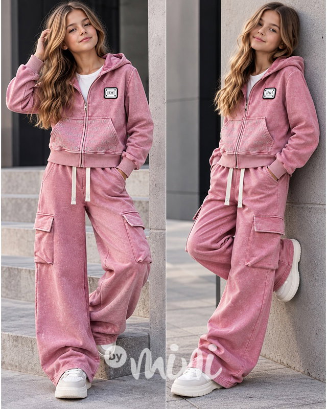Soft cotton denim teenage souprava ROSE VINTAGE