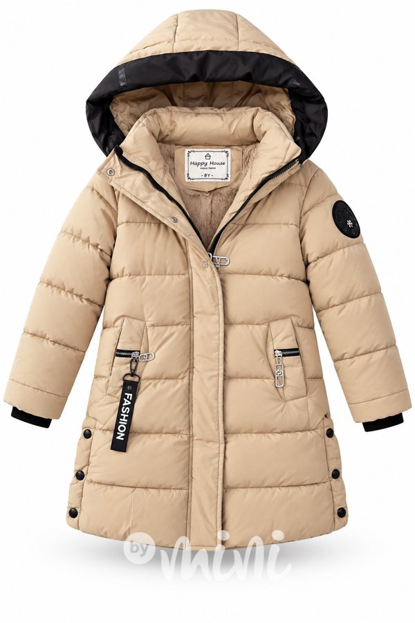 Zimní kabát Fashion béžový