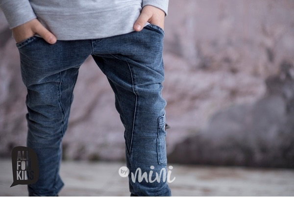 Jeans propletené tepláčky