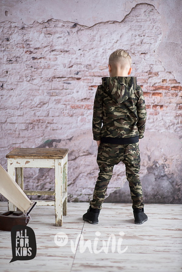 Black/Army mikina