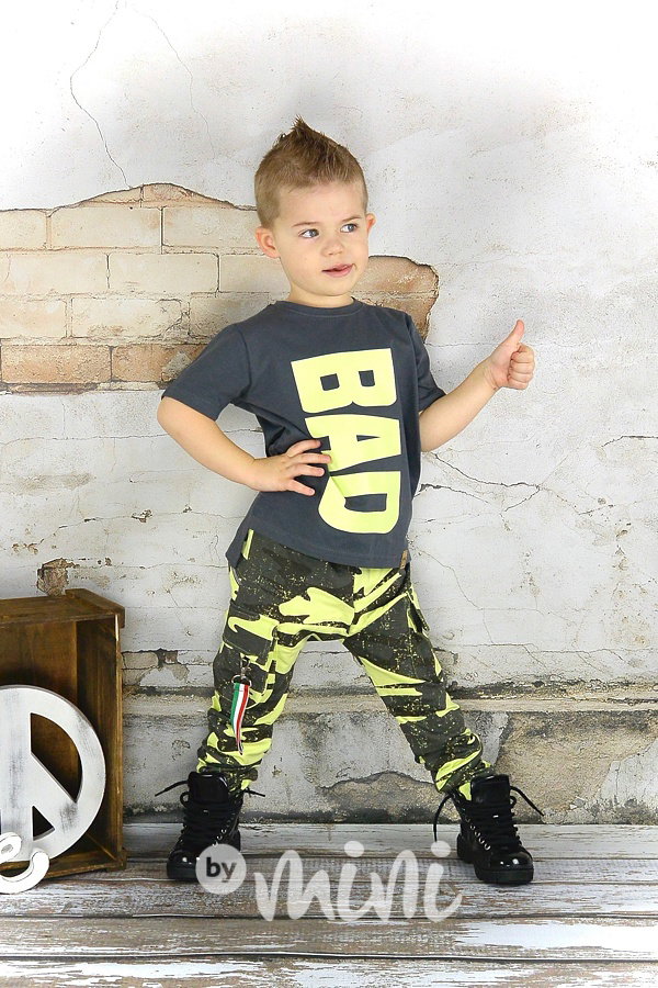 BAD grey/neon triko