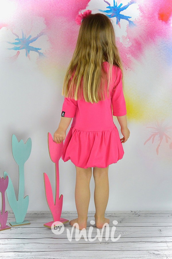 Basic dress dark pink