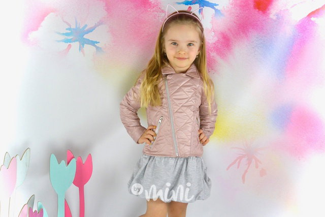 Prošívaný růžový křivák