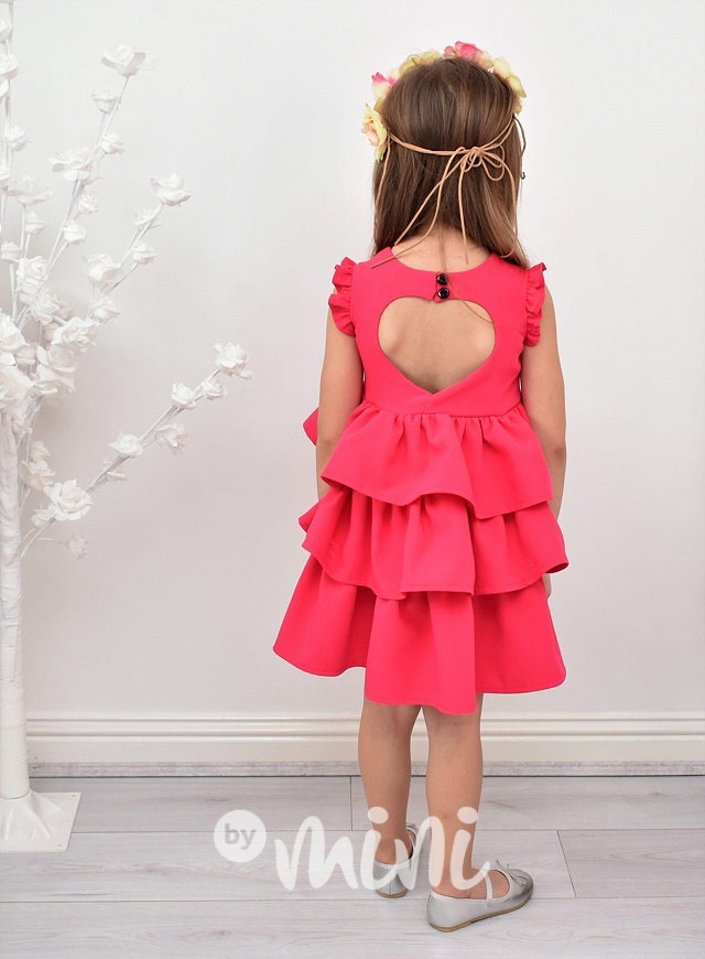 #Luxury dress "Heart pink"