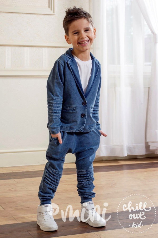 Jeans sako & baggy tepláčky