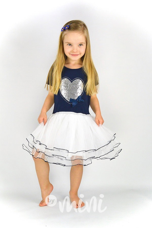 Heart blue dress