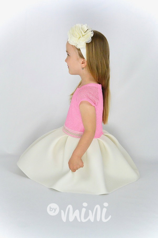 Luxury dress pearls pink