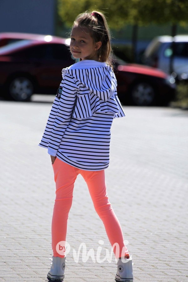 Neon oranž basic slim baggy tepláčky
