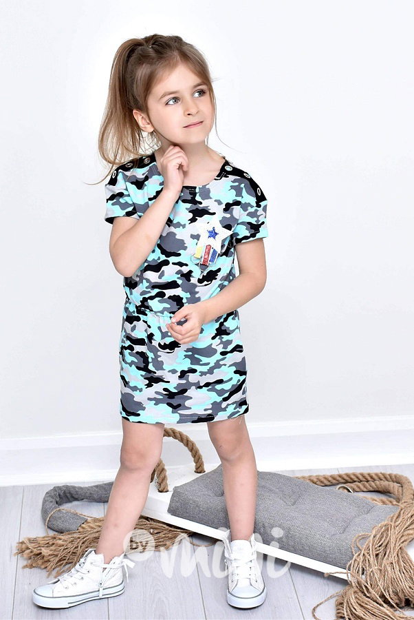 Summer mint army dress